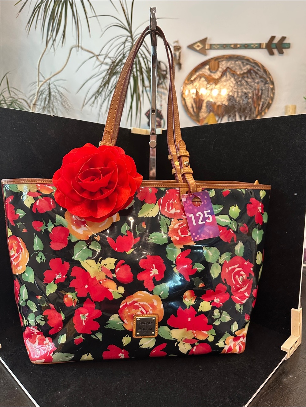 Dooney & Bourke # 125 Rose Garden Collection Tote